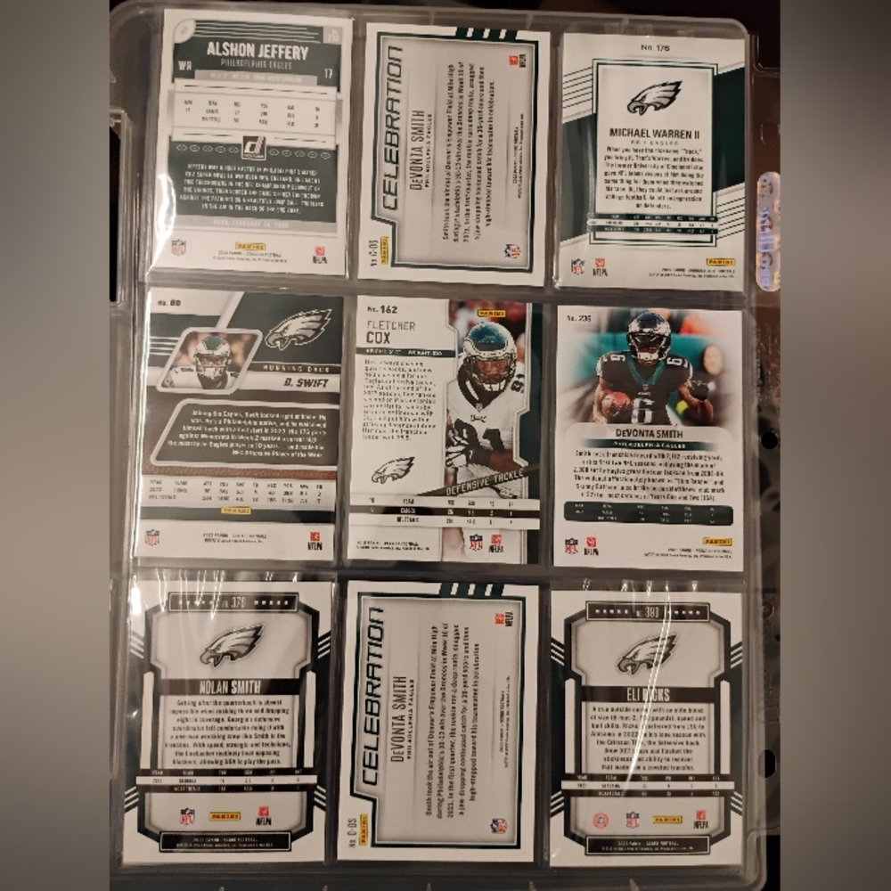Philadelphia Eagles Assorted 9 Mint Cards - Picture 3 of 16